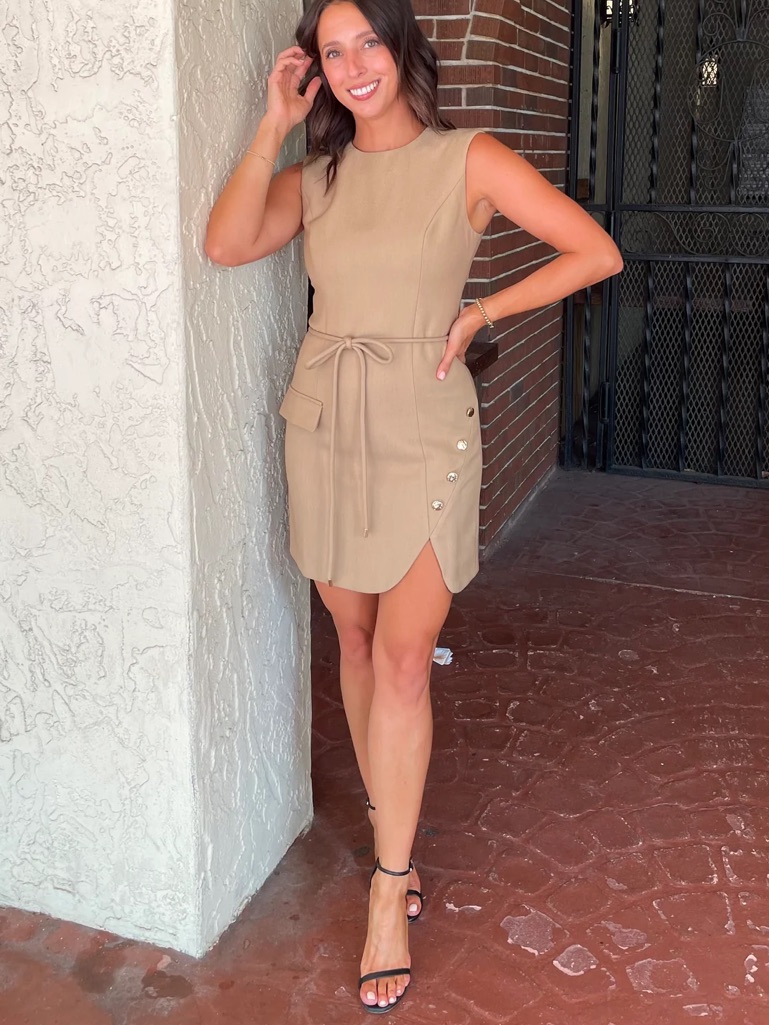 Karina Grimaldi Zara Mini Dress Xs